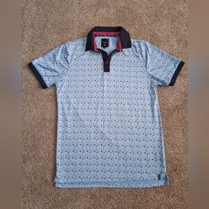 Kenneth Cole Light Blue Polo with Dark Accents